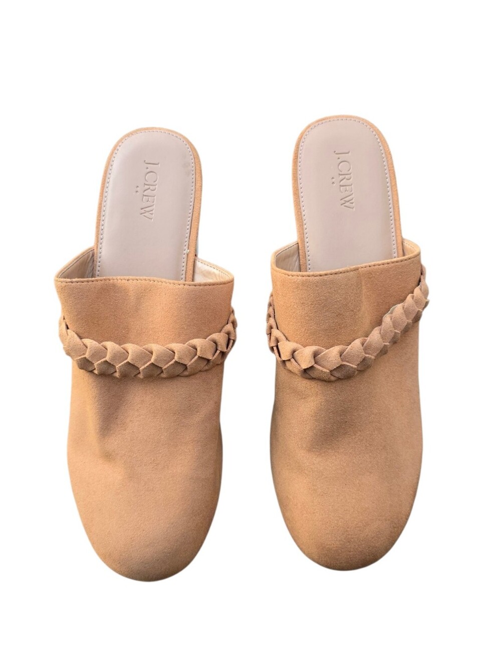New J.Crew Sueded Platform Clog Braided Strap - Picture 9 of 13